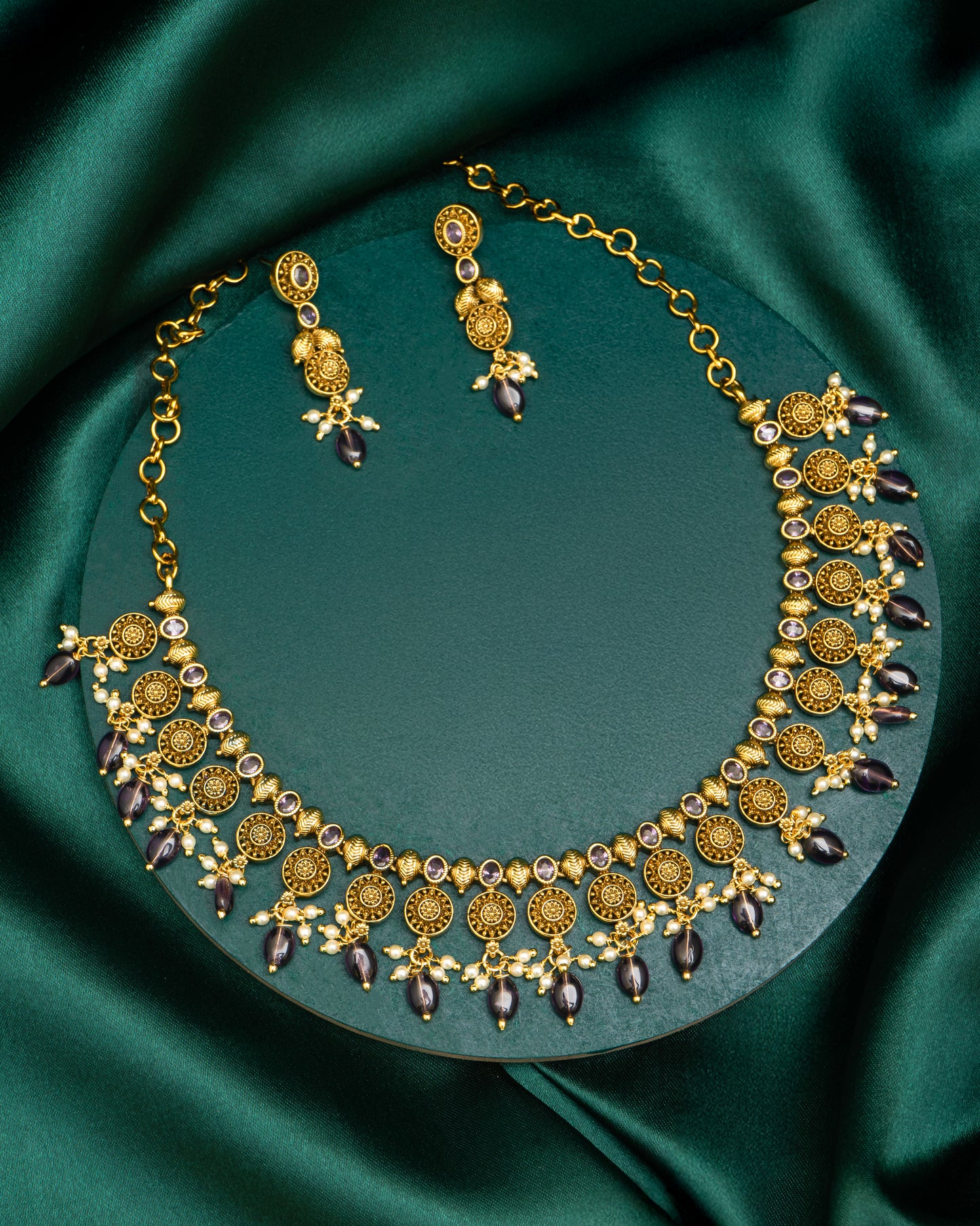 Antique Necklace with Earrings