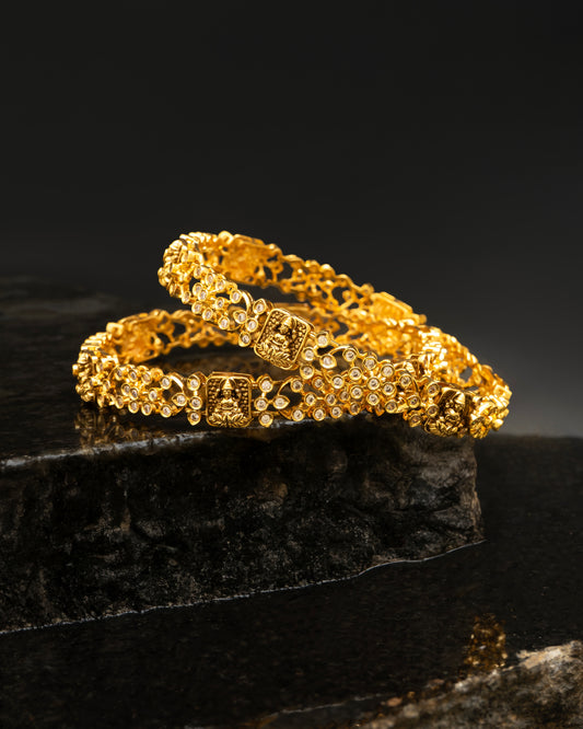 Antique Gold-Toned Bangles