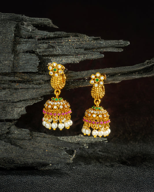 Makara Kundanalu Earrings